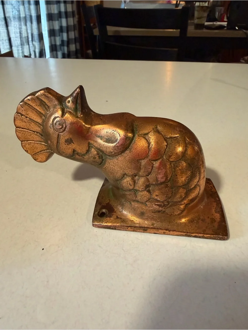 Rooster Wall Hook in Copper Finish - Decorative Home Hook